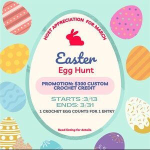 Easter Egg Hunt. 1 Crochet Easter Egg